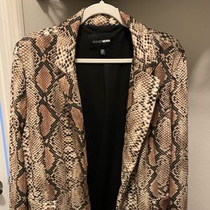 Fashion Nova Blazer Snakeskin